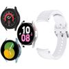 Correa Para Galaxy Watch 5 / 5 Pro / 4 Silicona Texturizada Diamante Blanco