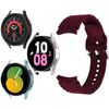 Correa Para Galaxy Watch 5 / 5 Pro / 4 Silicona Texturizada Diamante Burdeos