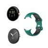 Correa Google Pixel Watch Silicona Bicolor Flexible Suave Verde Y Negro