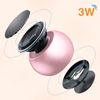 Mini Altavoz Inalámbrico 3w Ultracompacto De Aluminio Con Muñequera Rosa