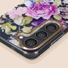 Carcasa Para Samsung Galaxy S23 Dorso Rígido Contorno Suave Floral Violeta