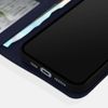 Funda Para Iphone 14 Cuero Premium Tarjetero Función Soporte Vídeo Azul