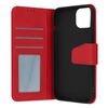 Funda Para Iphone 14 Cuero Premium Tarjetero Función Soporte Vídeo Rojo