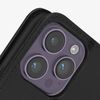 Funda Para Iphone 14 Pro Max Cuero Premium Tarjetero Función Soporte Vídeo Negro