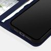 Funda Para Iphone 14 Pro Max Cuero Premium Tarjetero Función Soporte Vídeo Azul