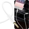 Cable Iphone 2 En 1 Con Carga Y Audio Longitud 1,2m Linq Blanco