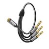 Adaptador Splitter Jack 3.5mm Hembra A 3x Jack 3.5mm Macho Linq