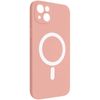 Funda Magsafe Para Iphone 14 Soft Touch Mate Bordes Altos Rosa Claro