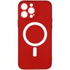 Funda Magsafe Para Iphone 14 Pro Soft Touch Mate Bordes Altos Rojo