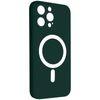 Funda Magsafe Para Iphone 14 Pro Max Mate Bordes Altos Verde Oscuro