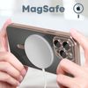 Funda Magsafe Para Iphone 13 Pro Protector De Silicona Para Cámara Borde Cromado