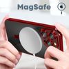 Funda Magsafe Para Iphone 14 Pro Protector De Silicona Para Cámara Borde Cromado