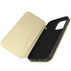 Funda Tarjetero Iphone 14 Pro Max Doble Lengüeta Magnética Dorado