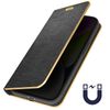 Funda Para Apple Iphone 14 Tarjetero Y Soporte Vídeo Negro / Dorado