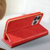 Funda Para Apple Iphone 14 Pro Max Tarjetero Y Soporte Vídeo Rojo / Dorado