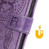Funda Iphone 14 Pro Max Tarjetero Y Soporte Mandala Atrapa Sueños Violeta