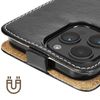 Funda Para Iphone 14 Pro Max Clapet Vertical Con Tarjetero Negro