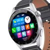 Smartwatch Rubicon Negro Con Correa Cuero Pantalla Táctil Seguimiento Salud