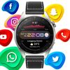 Smartwatch Rubicon Negro Con Correa Cuero Pantalla Táctil Seguimiento Salud