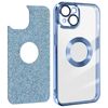 Funda Para Iphone 14 Serie Protecam Spark Extraíble Glitter Azul