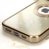 Funda Para Iphone 13 Pro Max Serie Protecam Spark Extraíble Glitter Dorado