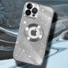 Funda Para Iphone 13 Pro Max Serie Protecam Spark Extraíble Glitter Plateado