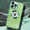 Funda Para Iphone 14 Pro Serie Protecam Spark Extraíble Glitter Verde