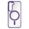 Carcasa Magsafe Para Galaxy S23 Trasera Rígida Contorno Silicona Morado