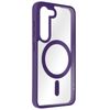 Carcasa Magsafe Para Galaxy S23 Trasera Rígida Contorno Silicona Morado