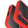 Carcasa Magsafe Para Galaxy S23 Trasera Rígida Contorno Silicona Rojo