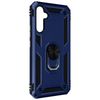 Carcasa Para Samsung Galaxy A34 5g Antigolpes Bimaterial Anillo Soporte Azul