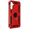 Carcasa Para Samsung A34 5g Antigolpes Bimaterial Anillo Soporte Vídeo Rojo