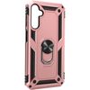 Funda Para Samsung Galaxy A24 Antigolpes Bimaterial Anillo Soporte Vídeo Rosa