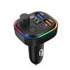 Transmisor Fm Bluetooth Con Usb Qc 3.0 Y Cargador De Coche Usb-c 18w C2 Negro