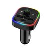 Transmisor Fm Bluetooth Con Usb Qc 3.0 Y Cargador De Coche Usb-c 20w C4 Negro