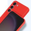 Carcasa Para Galaxy S23 Plus Silicona Flexible Acabado Mate Roar Jelly Rojo