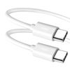 Cable De Carga Y Sincronización Usb-c A Usb-c Google Original Blanco 1m