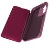 Funda Clear View Para Samsung Galaxy A34 5g Espejo Fina, Soporte Vídeo – Violeta