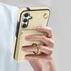 Funda Con Cordón Para Samsung Galaxy A54 5g Anillo Trasero Para Cartera Beige