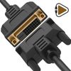 Adaptador De Vídeo Hdmi Macho A Dvi Hembra De 30cm, Full Hd 1080p