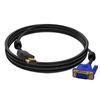 Cable Transmisión Audio/vídeo Hdmi Macho A Vga Macho De 15 Clavijas 1,8m Negro