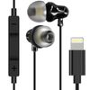 Auriculares Intrauditivos Con Cable Lightning Plata Linq Con Micrófono Y Botones