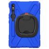 Funda Samsung Tab S9, S8 Y S7 Soporte Con Asa Giratoria De Doble Material Azul