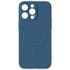 Funda Magsafe Para Iphone 15 Pro Max Funda De Silicona Suave Al Tacto Azul