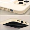 Funda Magsafe Para Iphone 15 Pro Max Funda Mag De Silicona Suave Al Tacto Blanco