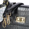 Bolso De Mano Chic Y Elegante Con Estampado De Cocodrilo