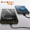 Powerbank 16000mah Usb-c 20w + 2 Usb 22.5w Pantalla Led Linq Tm16002 Negro