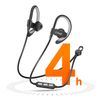 Auriculares Deportivos Bluetooth Linq Con Banda Para Cuello Negro Alcance De 40m