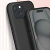 Carcasa Para Iphone 15 Semi-rígida Ultra-fina Acabado Mate Negro