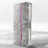 Funda Para Iphone 15 Glitter Disco Cartera Portavideos Plateado